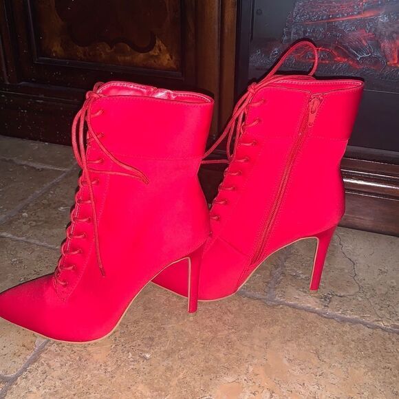 Fire Red Boots  - Picture 1 of 9